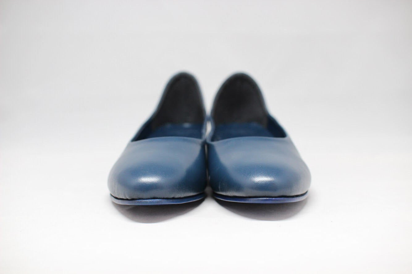 #043 SOFT SLIP ON SHOES / BLUE - 01