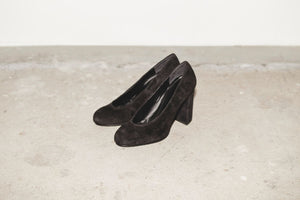 #056S FLARE HEEL PUMPS