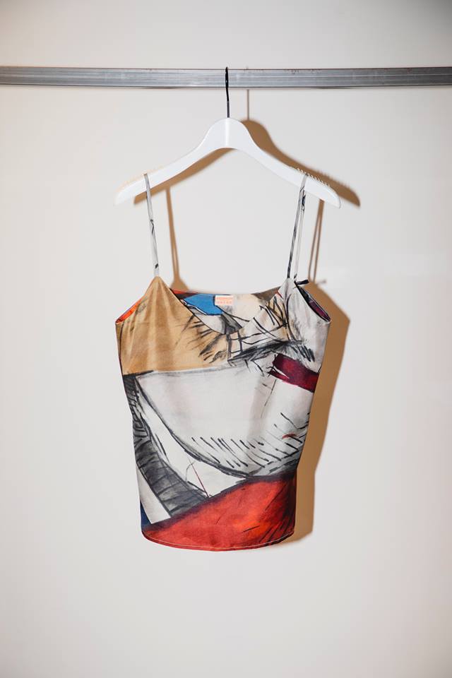 #154 HORSE SILK CAMISOLE