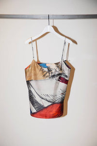 #154 HORSE SILK CAMISOLE