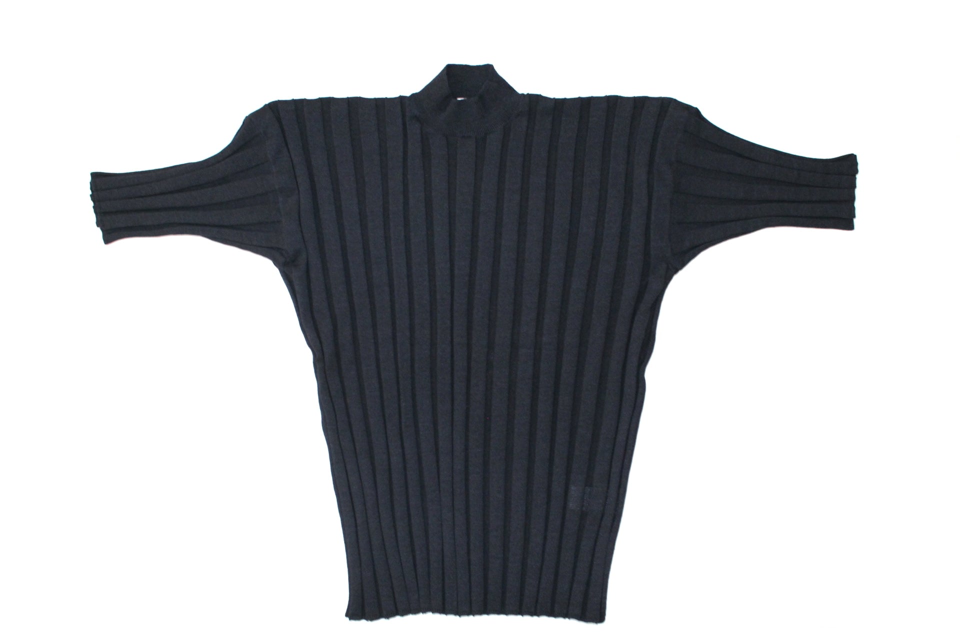 #311 STRIPE RIB MOCK NECK