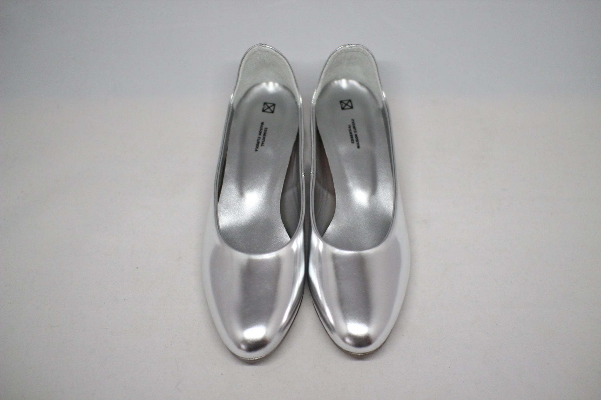 #043 SOFT SLIP ON SHOES / SILVER - 01