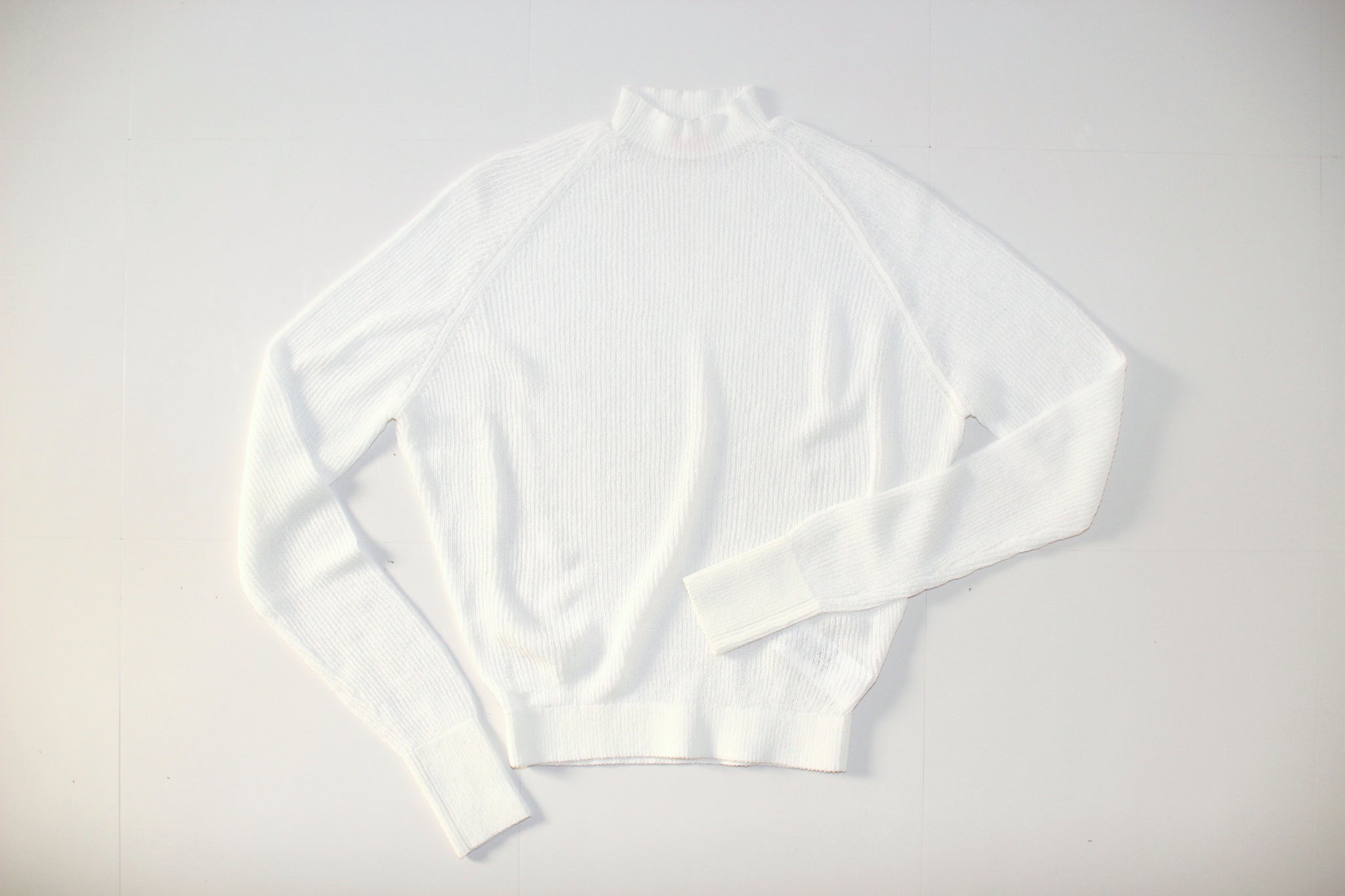 #094 RIB HIGH NECK SUMMER SWEATER