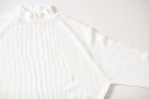 #094 RIB HIGH NECK SUMMER SWEATER