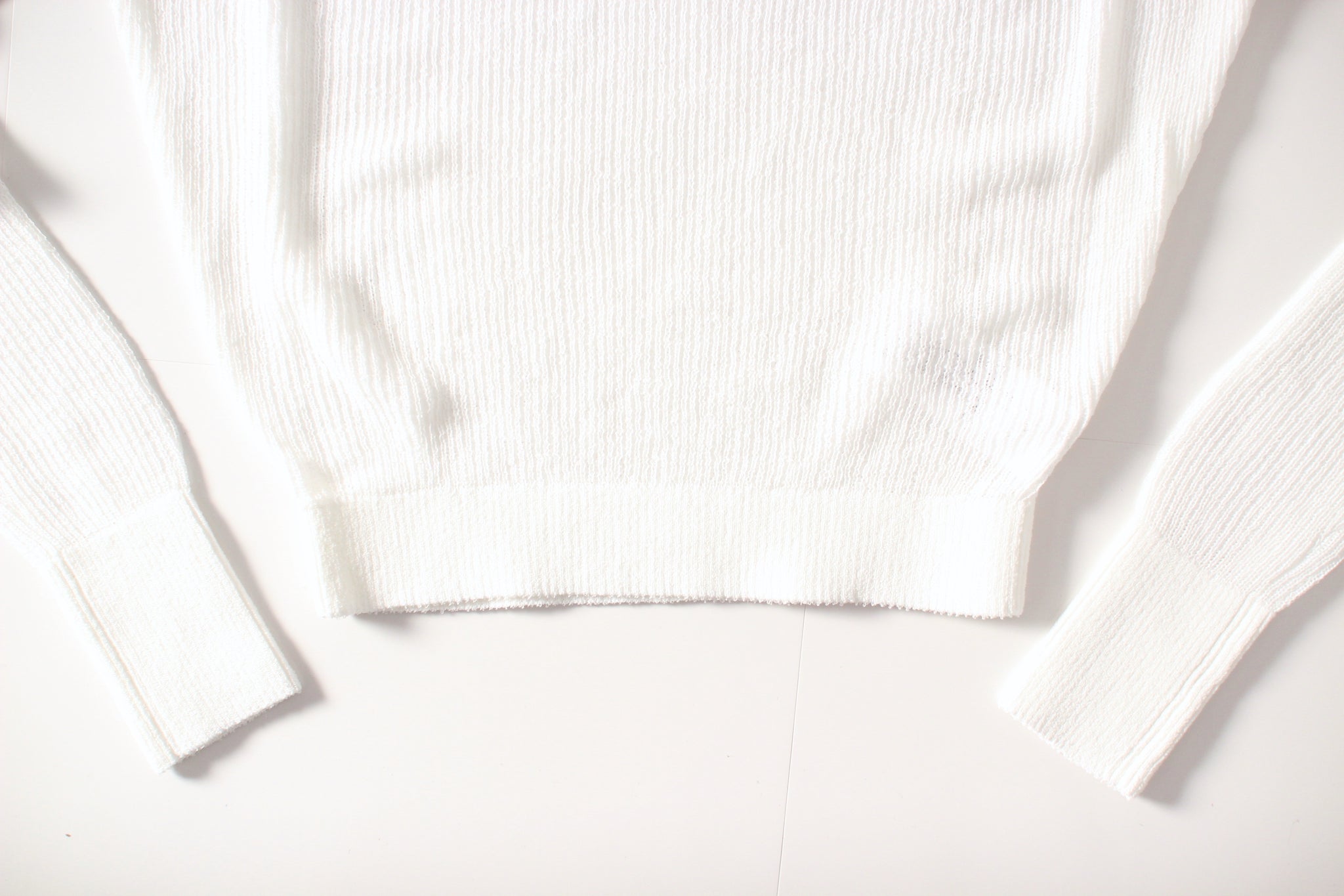 #094 RIB HIGH NECK SUMMER SWEATER