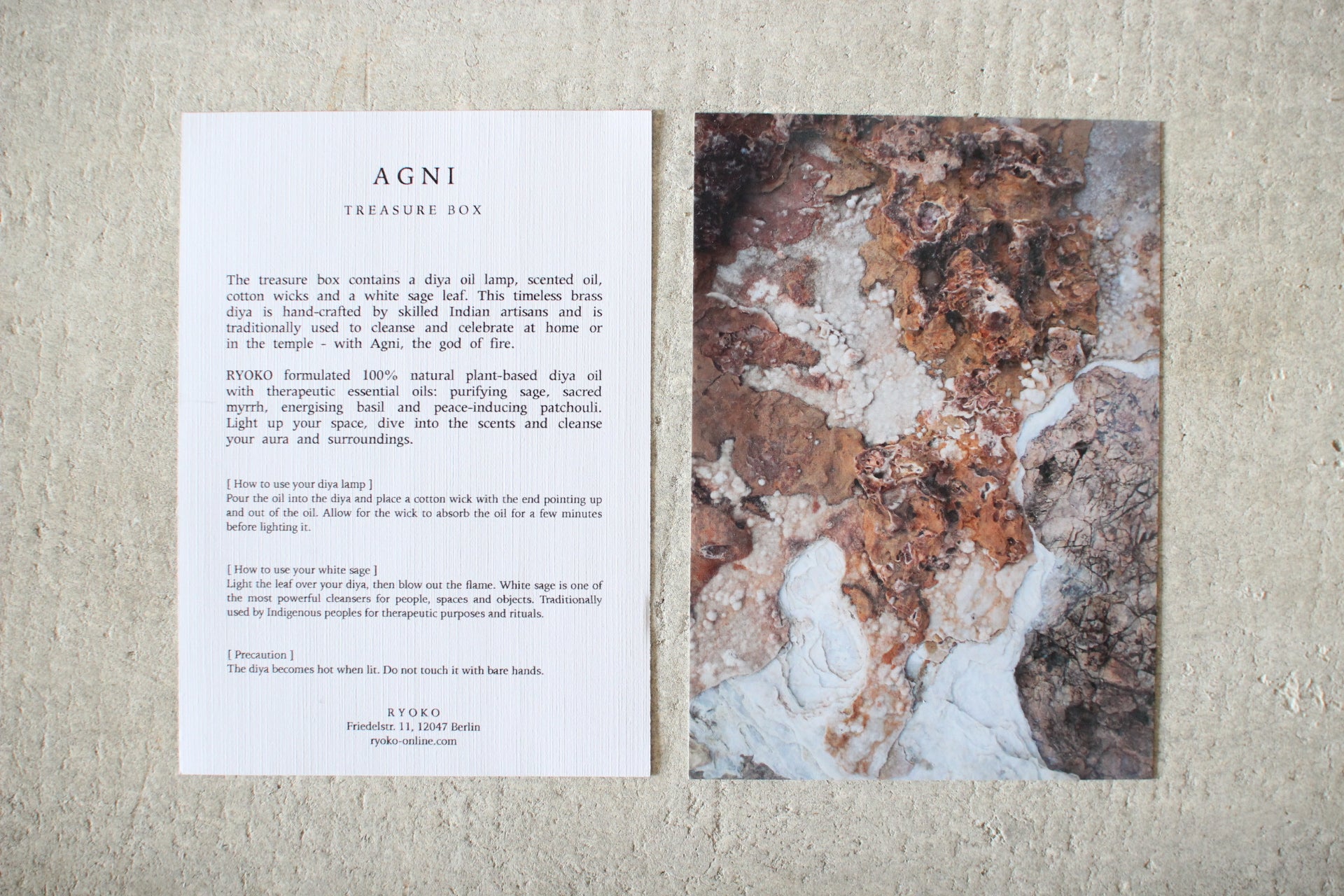 RYOKO / AGNI : OIL LAMP TREASURE BOX