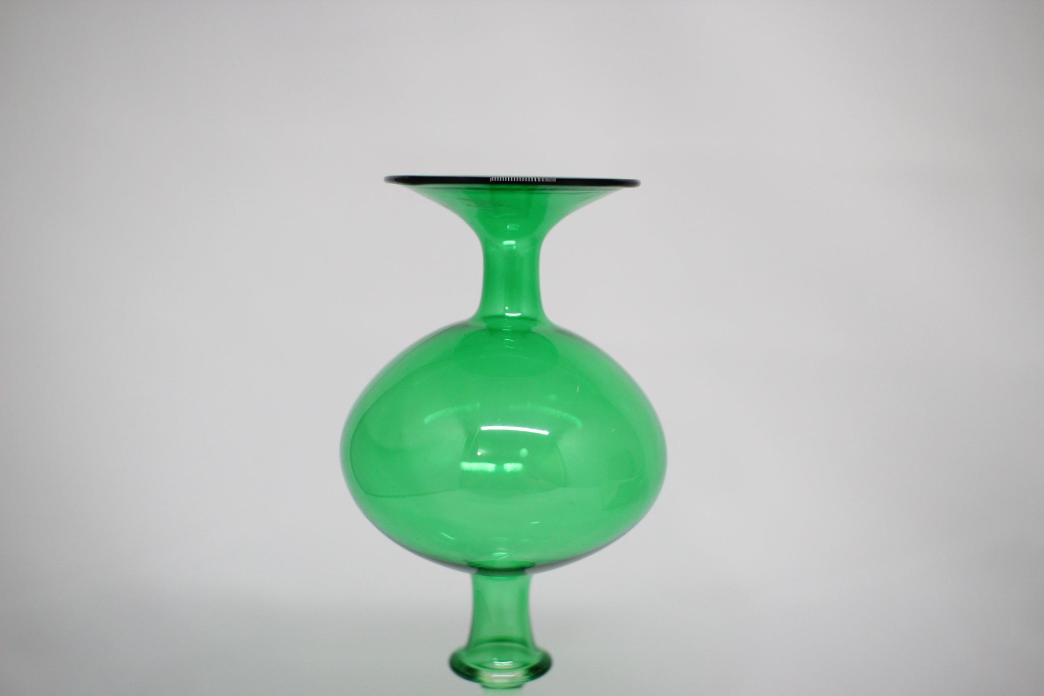 SOLD Lauscha Glass / VASE / Green - 2