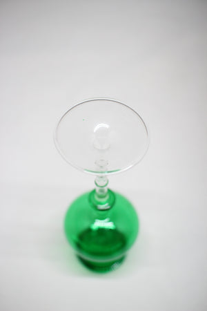 SOLD Lauscha Glass / VASE / Green - 2