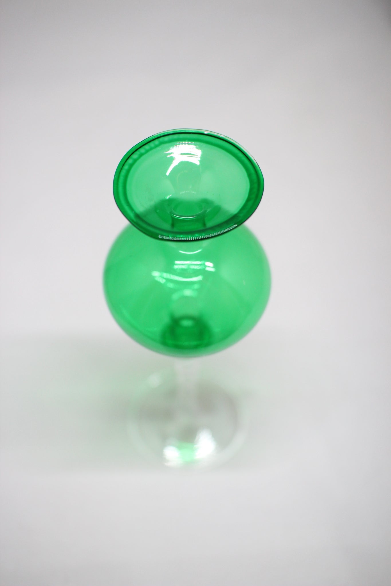 SOLD Lauscha Glass / VASE / Green - 2