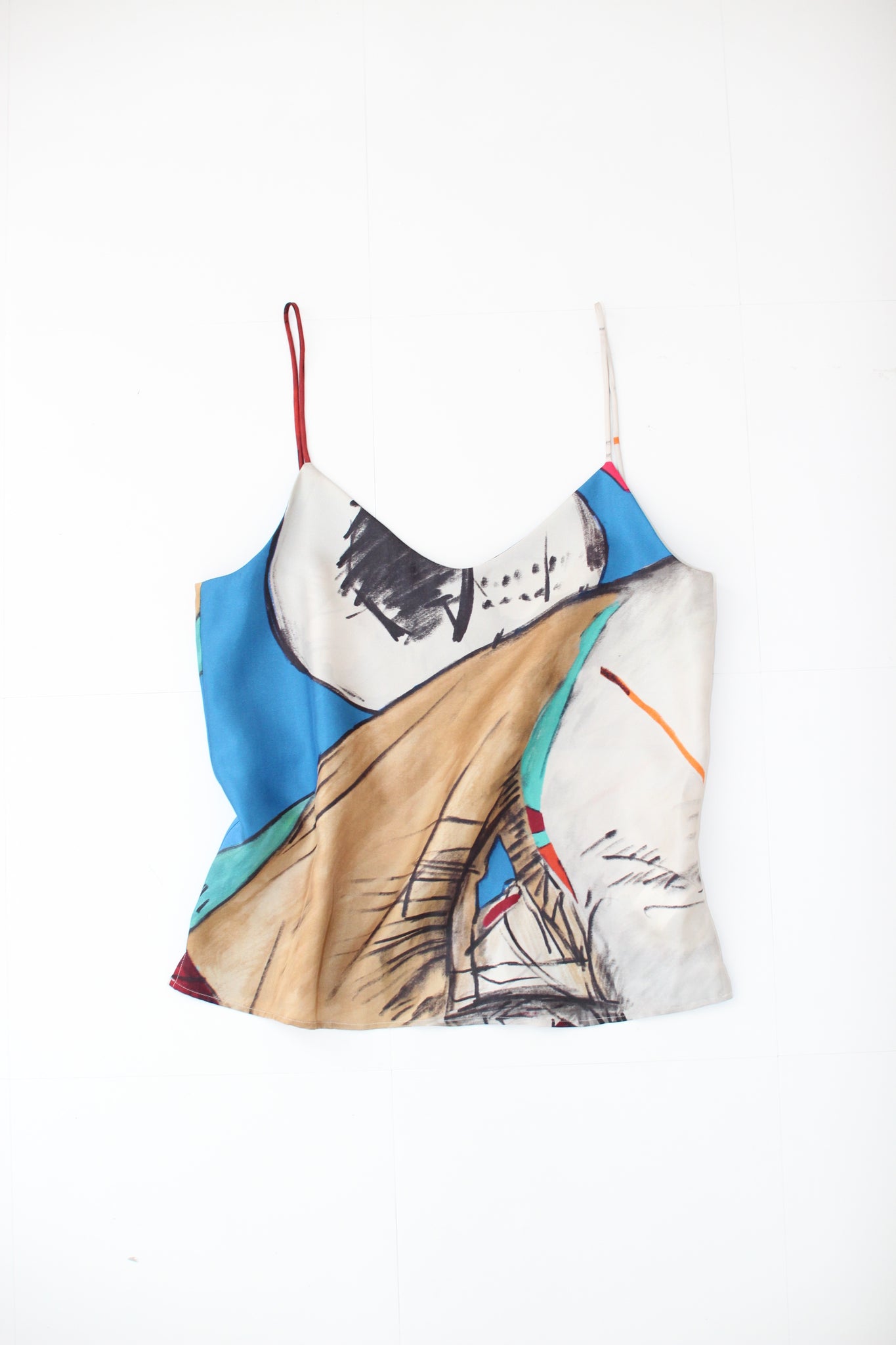 #154 HORSE SILK CAMISOLE