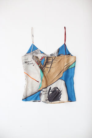 #154 HORSE SILK CAMISOLE